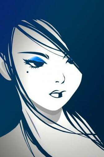 Asian Beauty Vector iPhone Wallpaper And 4s
