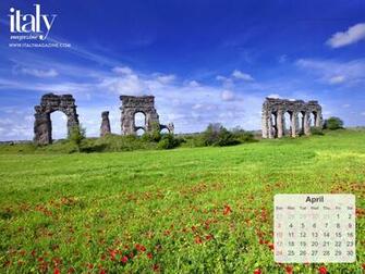 Wallpaper Calendar April Italy Magazine