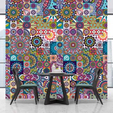Amazon Mosaic Wallpaper Vintage Wall Mural Flowers