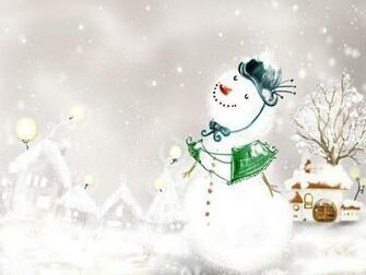 Animals Zoo Park Christmas Snowman Wallpaper For Desktop