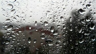 Rain Drops On The Window Wallpaper