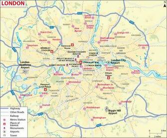 London City Map HD Wallpaper