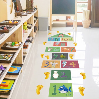 Amazon Hopscotch Game Wall Sticker Floor Decal Cartoon