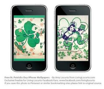 Made These St Patrick S Day iPhone Wallpaper From Vintage