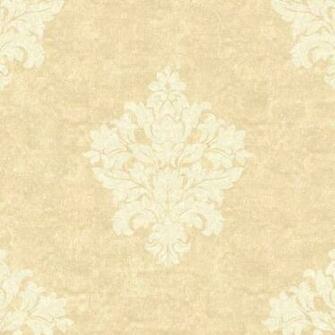 Beige Cream Br6274 Mottled Damask Wallpaper Traditional