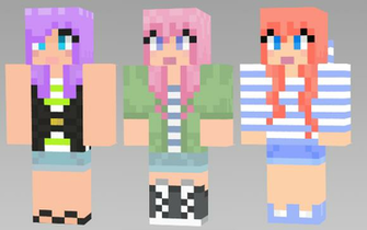 Minecraft Girl Skins By Megachainsawkitty