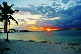 Sunset At Bahia Honda State Park Florida April Location