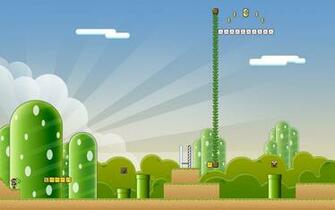 Klassieke Super Mario Wallpaper Nintendo Groen Bureaublad