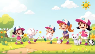 Cute Softball Wallpaper
