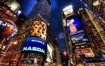Cityscapes Urban Buildings New York City Times Square Modern