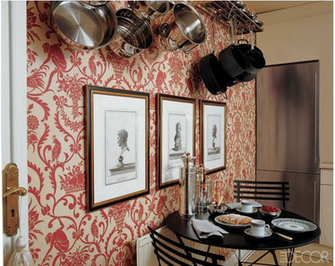 Wallpaper Accent Wall Bossy Color Annie Elliott Interior Design