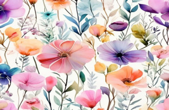 Watercolor Flowers Wallpaper
