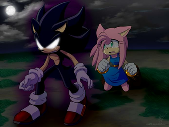 Comm Dark Sonic And Amy By Myly14