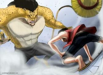 Monkey D Luffy Vs Rob Lucci By Exialohengrin