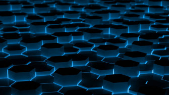 Neon Blue Aesthetic Wallpaper