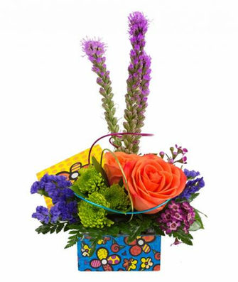 Britto Flower Keepsake Box Bouquet Flowers Png