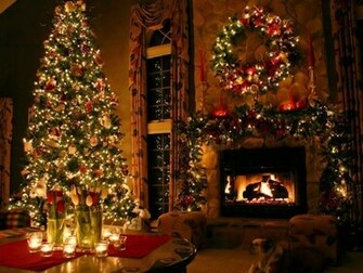 My Home Reference Christmas Tree Fireplace Screensaver