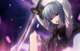 Wallpaper Flower Girl Sword Katana Tears Art Touhou Pixiv