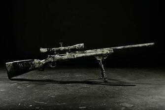Wallpaper Sniper Rifle With Acog Scope