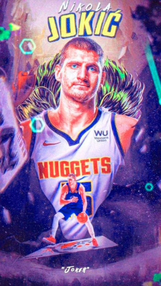Jokic Wallpaper In Nba Sport Poster Design