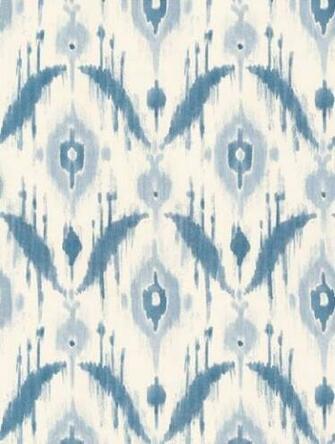 Thibaut Avalon Island Ikat Blue Papeles