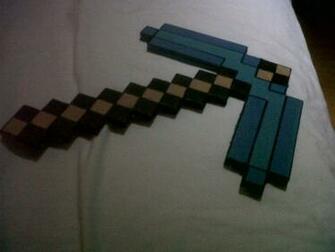 Minecraft Diamond Pickaxe Transparent Background