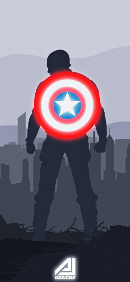 Captain America Shield iPhone Wallpaper