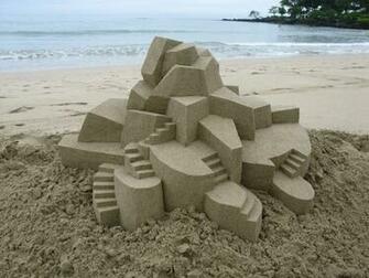 Geometric Sand Castle Cinco Fondos De Pantalla