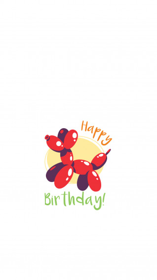 Minimal iPhone Wallpaper Happy BirtHDay