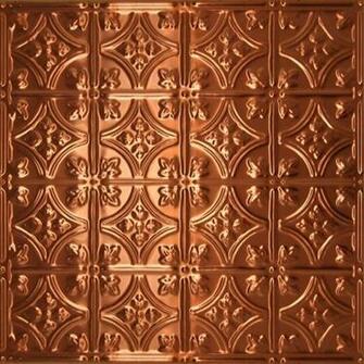 Solid Copper Ceiling Tile 2ft X Wallpaper