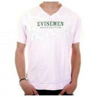 Pale Pink V Neck T Shirt From Evisu Buy Now At Togged