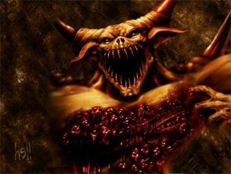 Blood Demon Wallpaper Stock Photos