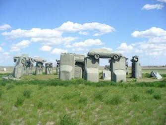 Nebraska Carhenge Grey Wallpaper Desktop