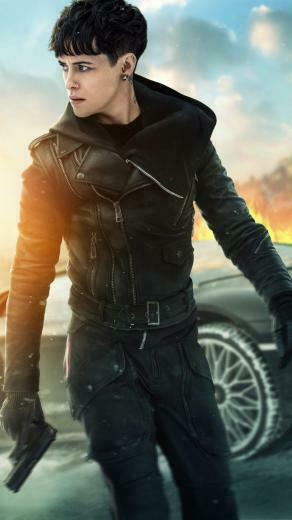Claire Foy In The Girl Spider S Web Movie Wallpaper