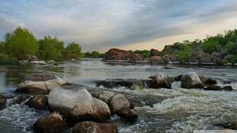 River Rocks Wallpaper