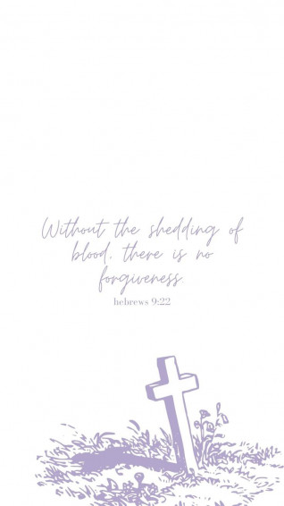Plain White Background Wallpaper With Pastel Purple Cross