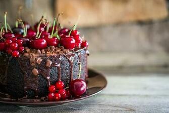 Black Forest Cake 5k Retina Ultra HD Wallpaper Background Image