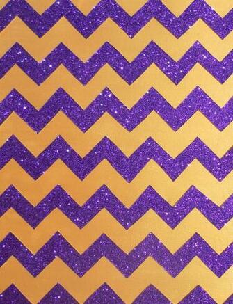 Gold And Purple Glitter Chevron Wallpaper Android