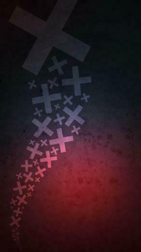 Cute Cross iPhone Wallpaper Design