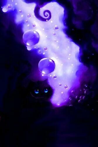 Purple Cat iPhone Wallpaper