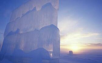 Landscapes Ice White Castle Castles Wallpaper