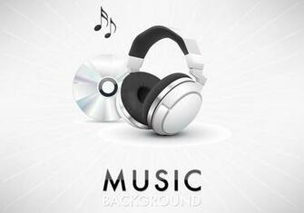 Music Headphone Background Vector Vectors Clipart