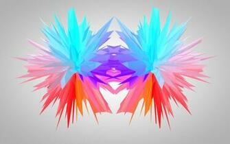 Low Poly Symmetry White Background By Sinisterbagel On