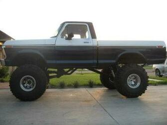 Camo Jacked Up Ford Trucks