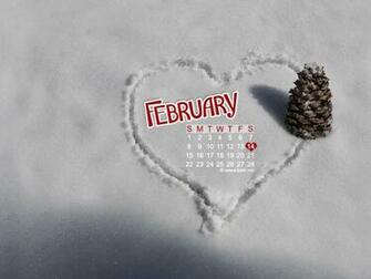 February Calendar Wallpaper