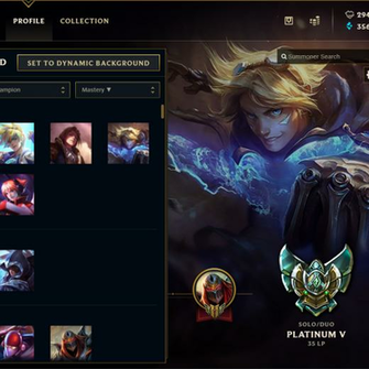 You Ll Be Able To Choose What Champion Is Your Profile Background
