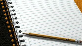 Wallpaper Notepad Pencil Notebook HD HDv