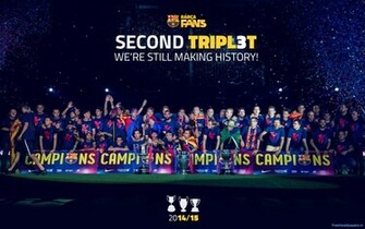 Fc Barcelona Winners Uefa Champions League Wallpaper
