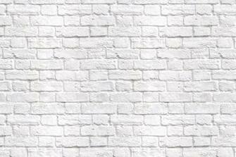 White Brick Wall Wallpaper Textured Mural