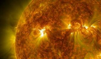 Solar Flare Sun Fire Glow Psychedelic Space Abstract Star